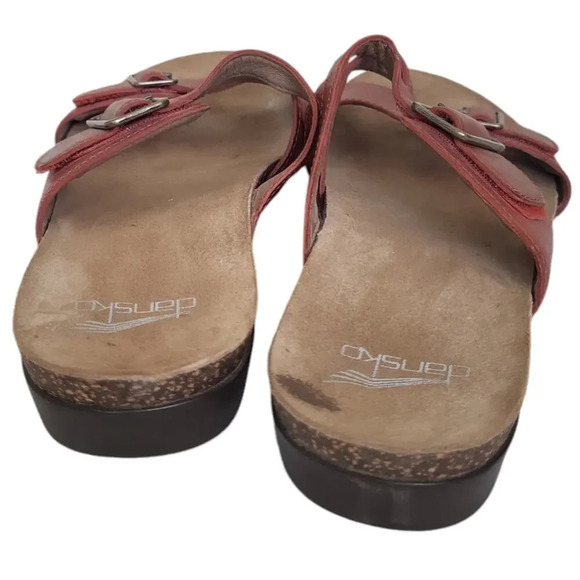 Dansko Womens Brown Rosie Sandals Waxy Burnished Tan Leather Size 39 - Picture 4 of 11